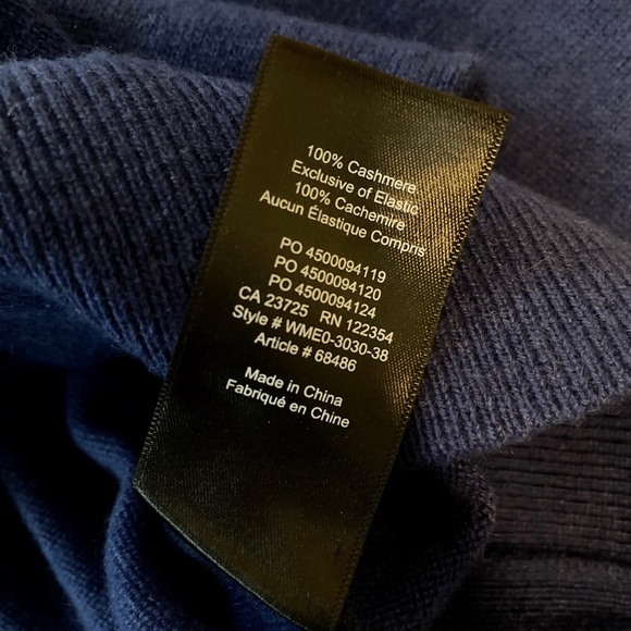💝 Aritzia The Group By Babaton Luxe Cashmere Sweater Blue XXS - Picture 6 of 6